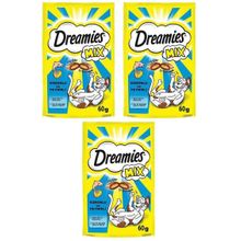 Dreamies 3x60 gr Mix Somon Balıklı ve Peynirli Kedi Ödülü