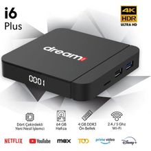 Dreamstar i6 Plus 6K Android 4 GB RAM ve 64 GB Android 14 Wi-Fi 6 TV Box
