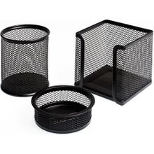 Drt Siyah 3'lü Masaüstü Kalemlik Set