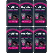 Drynites 8-13 Yaş 30-48 kg Large 54 Adet Kız Alt Islatmalara Karşı Emici Gece Külot Bez