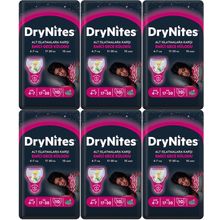 Drynites Kız 4-7 Yaş 17-30 kg 6x10 60 Adet Emici Gece Külodu