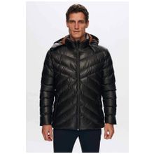 D's Damat 1HF07ORT01910 Slim Fit Kahverengi Kapüşonlu Mont