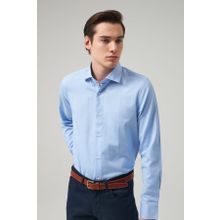 D's Damat 2HF02ORT5185 Slim Fit Açik Mavi İtalyan Yaka Erkek Gömlek