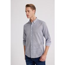 D's Damat 6HC02ORT10265 Slim Fit Lacivert Çizgili Erkek Gömlek