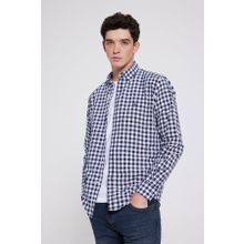 D's Damat 7HC02ORT09265 Slim Fit Lacivert Kareli Erkek Gömlek