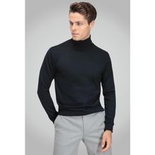 D's Damat 9HF060632007D Regular Fit Lacivert Düz Örgü Erkek Kazak