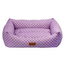 Dubex Makaron Lila Puantiyeli Large Köpek Yatağı