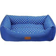 Dubex Tarte Dikdörtgen Lacivert Benekli Large 78x60x22 cm Köpek Yatağı