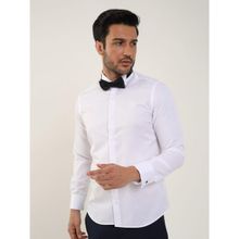 Dufy 89394 Beyaz Erkek Gömlek