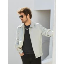 Dufy Gri Erkek Regular Fit Düz Klasik Yaka Bomber Mont - 104404
