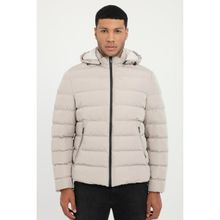 Dufy Taş Slim Fit Şişme Kapüşonlu Erkek Mont - 2XL