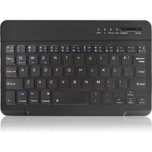 Duhaline Samsung Galaxy Tab A7 SM-T500 505 507 Mini Slim Şarjlı Kablosuz Siyah Uyumlu Bluetooth Tablet Klavyesi