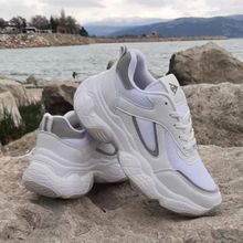 Dunlop 2323 Beyaz Fuspetli Kalın Taban Spor Ayakkabı
