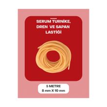 Dünya Magnet 5 Metre 8-10 mm Serum Lastiği Turnike Dren Sapan Lastiği