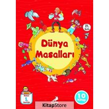 Dünya Masalları Düz Yazılı 10 Kitap Kollektif Erdem Yayınları