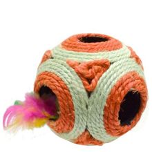 Duomi Örgü İpli Kedi ve Köpek 12 cm Diş Kaşıma Topu