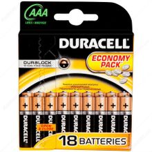 Duracell Alkalin AAA 18'li İnce Kalem Pil