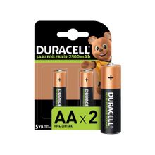 Duracell HR6/DX1500 2’li 1 Paket Şarj Edilebilir AA 2500MAH Piller