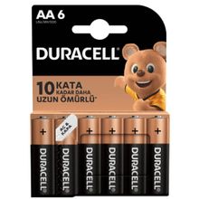 Duracell MN1500 6'lı AA Alkalin Kalem Pil