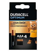Duracell MX1500 LR6 1.5 V 4’lü Paket Optimum AAA Alkalin İnce Kalem Pil