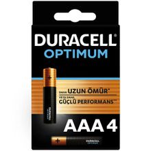 Duracell Optimum İnce Kalem 4'lü Aaa Alkalin Pil