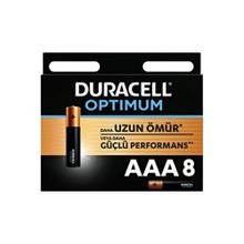 Duracell Optimum MX2400 AAA 8'li Alkalin İnce Kalem Pil