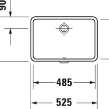 Duravit 0330480000 Vero 48 cm Tezgah Altı Lavabo
