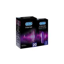 Durex Intense 20'li Prezervatif + Delight Bullet Vibratör