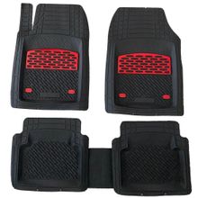 Durmaz Tuning Alfa Romeo Giulietta 3D Safir Siyah Krom Kırmızı Havuzlu Paspas Takımı