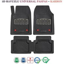 Durmaz Tuning DFM Van 3D Safir Siyah Krom Karbon Havuzlu Paspas Takımı