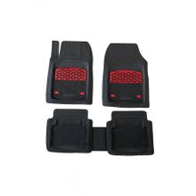 Durmaz Tuning Seat Altea Uyumlu Safir Siyah Krom Kırmızı 3D Havuzlu Paspas Takımı