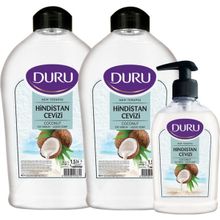 Duru Hindistan 1,5 lt +1,5 lt +300 ml Cevizli Sıvı Sabun