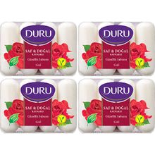 Duru Saf Doğal Kaynaklı Gül 16 Adet 4x280 gr Güzellik Sabunu
