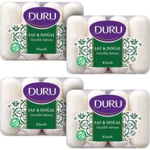 Duru Saf Doğal Kaynaklı Klasik 16 Adet 4x280 gr Güzellik Sabunu