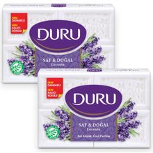 Duru Saf & Doğal Lavanta 8 Adet 2x600 gr Beyaz Kalıp Sabun