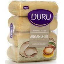 Duru Saf ve Doğal Argan Kil 4x70 gr Güzellik Sabunu