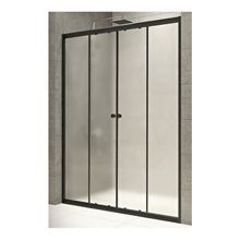 Durul 4 mm 156 cm Siyah Buzlu H180 Duşakabin