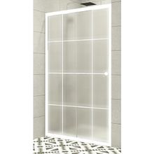 Durul 4 mm Ön Cephe Buzlu Beyaz Çizgi Yükseklik 180 cm Duşakabin