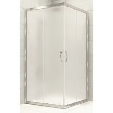 Durul 75x105 cm Kare 5 mm Buzlu Beyaz Çizgi Yükseklik 190 cm Duşakabin