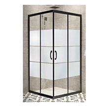 Durul Box 90x140 cm 5 mm Siyah Kumlama Duşakabin Camı