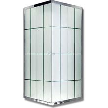 Durul Dikdörtgen 5 mm Çizgili Duş Kabini + 100x80x195 cm Duş Teknesi