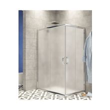 Durul Dikdörtgen 5 mm Komple Buzlu Siyah Karolaj Yükseklik 190 cm 90x130 cm Duşakabin
