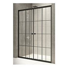 Durul H180 KİDA4MMT182 4 mm Siyah Çizgi 182 cm Duşakabin
