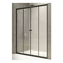 Durul H180 KS4IDAS151 4 mm Siyah Şeffaf 151 cm Duşakabin
