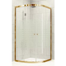 Durul Oval Altın 90x90 cm Duşakabin