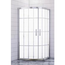 Durul Oval Kumlama Karomat Desen 5 mm Yükseklik 190 cm 100x100 cm Duşakabin