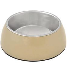 Duvo+ Socket Glossy Taupe 13.2 cm 450 ml Çelik Mama Ve Su Kabı