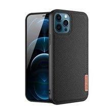 DUX DUCIS Fino Serisi Iphone 12 Pro Max Kılıf Premium Dokuma Silikon Kılıf
