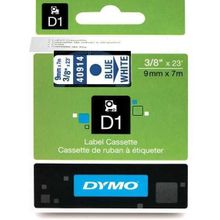 Dymo 40914 Beyaz Mavi 9 mm x 7 m D1 Yedek Şerit