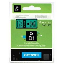 Dymo 45809 Yeşil Siyah 19 mm x 7 m D1 Yedek Şerit